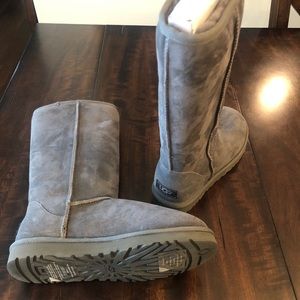 Brand New Ugg Classic Tall Grey Boots Size 7